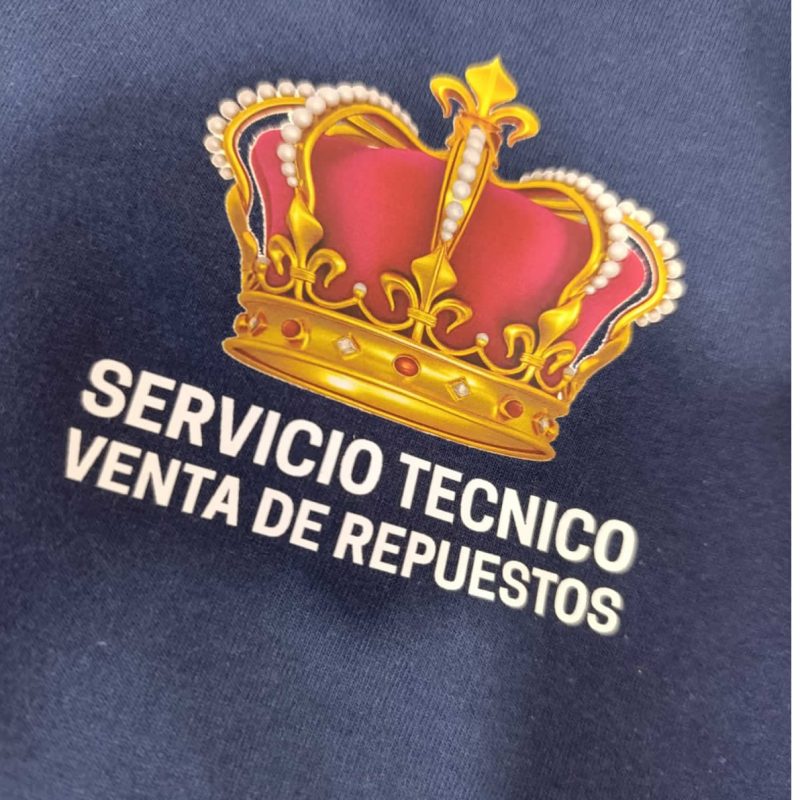 Estampado Servicio Técnico con corona